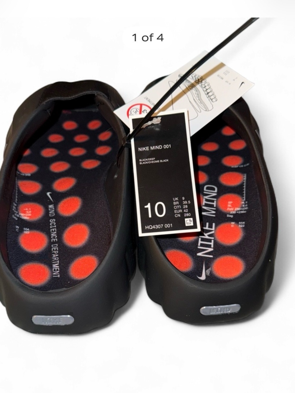 Nike Mind Black Slip-On Mules